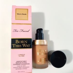 Too Faced Born This Way Foundation in WARM NUDE brand new.